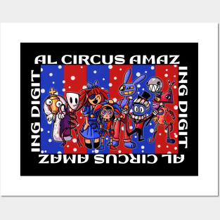 the amazing digital circus doodle Posters and Art